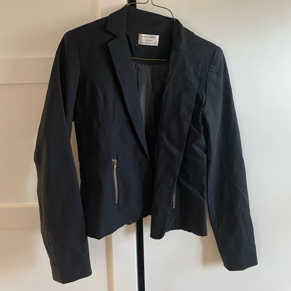 Love liberty small black blazer